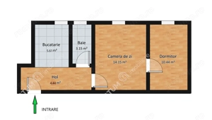 Apartament renovat cu 2 camere la etajul 1 zona Mihai Viteazu Sibiu - imagine 7