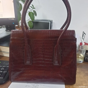 poseta HAMANO TOKYO. originala+lantisor platina cu diamant - imagine 2