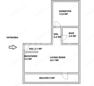 Apartament decomandat 2 camere si balcon Selimbar Brana - imagine 5