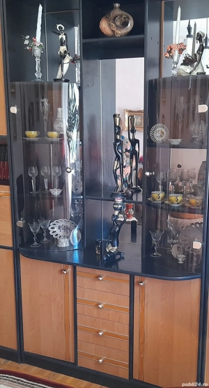 Vand biblioteca cu vitrina deosebita, in Deva