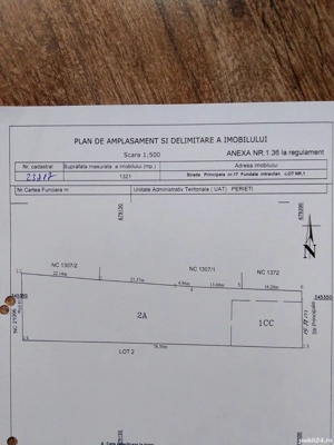 Vând teren intravilan sat Fundata, comuna Perieți 