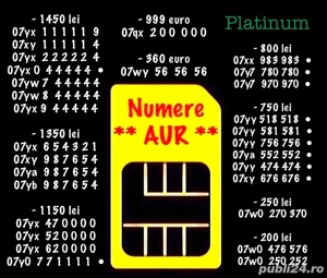 Numar Telefon Vip Aur Gold * Numere Top Orange