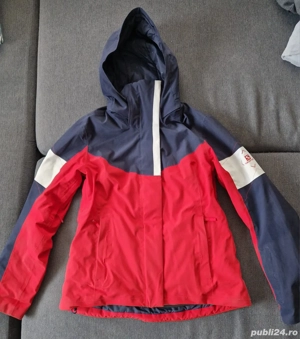 Salomon, jaketa de ski de dama, marime M, folosita 2 sezoane - imagine 5
