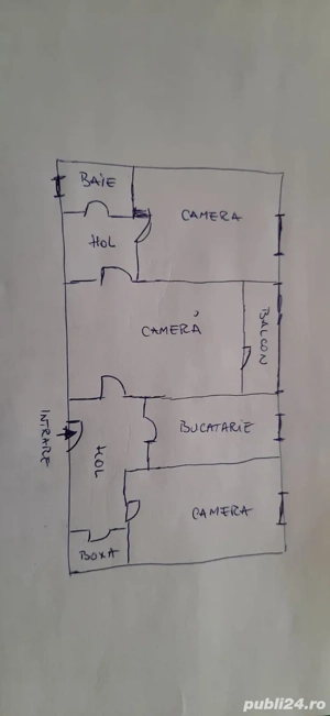 Apartament 3 camere   Bârlad, zona Grădina Publică (str. Vasile Pârvan)
