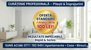Servicii Curățenie RAPID SI IEFTIN | Prețuri de la 100 LEI