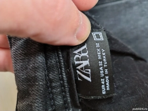Blugi Zara Mom Gri mărime 42 - imagine 5
