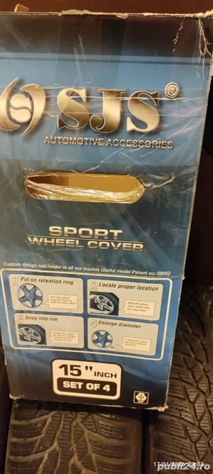 Set 4Roti+4Jante Tabla+4Capace +4Valve - Noi, Echilibrate, de montat doar 2450lei - imagine 2