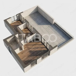 Penthouse de vanzare cu terasa de 97 mpu in Sibiu zona Doamna Stanca - imagine 11