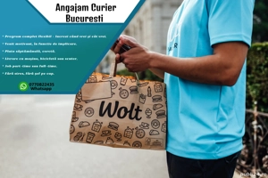 Angajam Curier Mâncare - Wolt Bucuresti