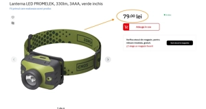 Lanterne LED, Promelek  500lm,Varta 150lm, Well 3W 220lm,(Super Ofertă). - imagine 3