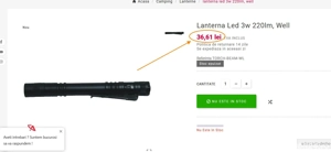 Lanterne LED, Promelek  500lm,Varta 150lm, Well 3W 220lm,(Super Ofertă). - imagine 5