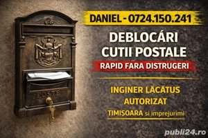 Deblocari Usi Locuinte Seifuri Cutii Postale Lacatus Timisoara - imagine 4