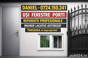 Reparatii Reglaje Usi Ferestre Termopan Lacatus Timisoara - imagine 3