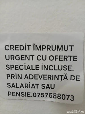 ofer credit prin recomandare