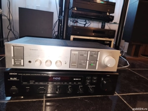 Amplituner receiver stereo Denon DRA385R si amplificator stereo vintage Pioneer SA740