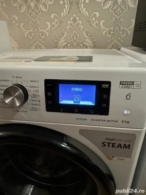 Masina de spalat Whirlpool , 9 kg , STEAM Inverter, 1400 rpm , garanti