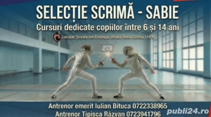 Scrimă copii 6-14 ani - antrenamente gratuite - Iași