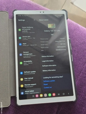 Tabletă Samsung Galaxy Tab A7 Lite + Husă piele magnetică - imagine 2