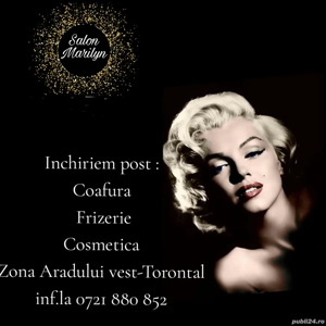 Inchiriem post Coafura ,Frizerie, Cosmetica 