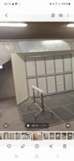 Cabina de vopsit perete absorbant