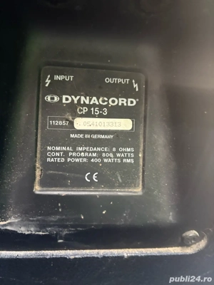 dinacord bas pasiv si boxa mixer cu putere 2 x600W