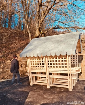 foisor din lemn masiv de brad - imagine 4