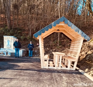 foisor din lemn masiv de brad