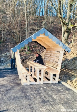 foisor din lemn masiv de brad - imagine 5