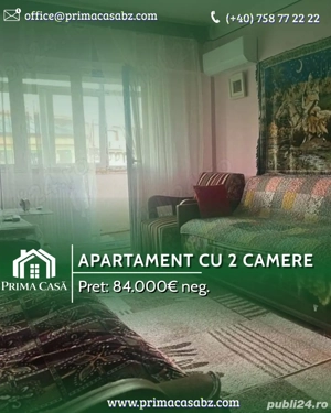 Apartament cu 2 camere   ultracentral   confort 1 decomandat   etaj 2   Pret: 83.500  neg.  