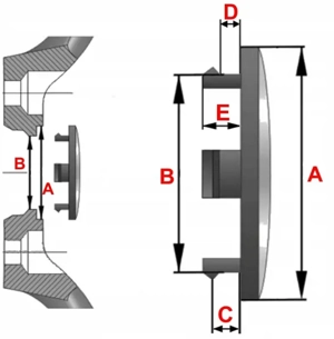 vand set de 4 capace pentru Toyota HILUX cu diametru de 135 mm - imagine 3
