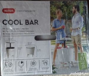 Masă grădină Keter tip bar cu răcitor