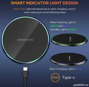 Incarcare wireless pt orice telefon USB-C : solutie completa