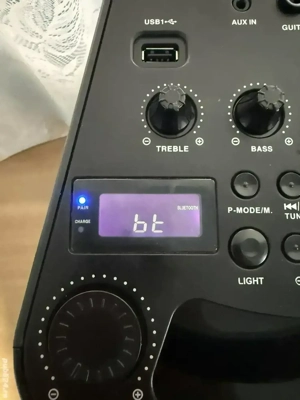 Boxa portabila cu bluetooth,cu 2 USB-uri,radio FM-sunet de cristal ! - imagine 4