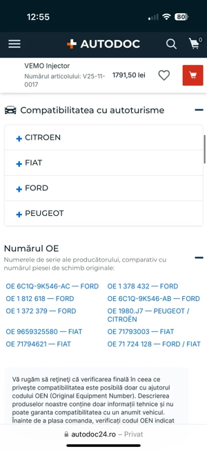 Injectoare Ford , Fiat , Citroen , Peugeot - imagine 4
