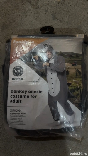 Costum Măgar tip Onesie   Pijama Kigurumi Adulți - Mărime L-XL - Funidelia