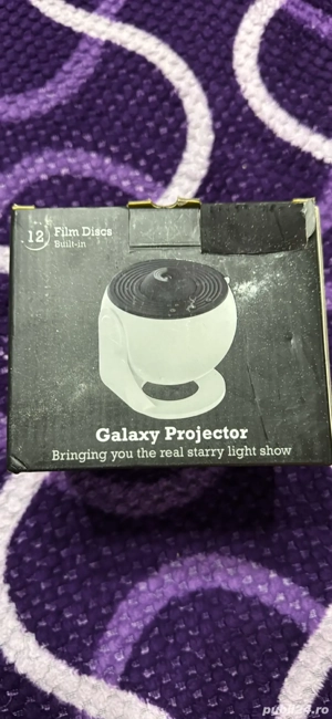 Proiector Planitariu 12 în 1 - Galaxy Projector HD cu Discuri Film - Lumină de Veghe