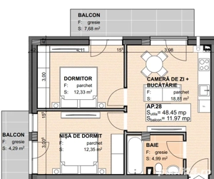 Apartament cu 3 camere - Parcare inclusa l Semifinisat l Complex nou l Estimo Park - imagine 2