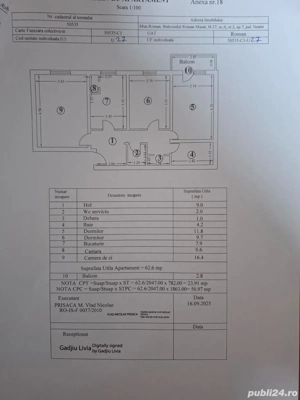 Vând apartament 3 camere