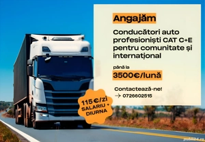 Cautam conducatori auto cat. C+E