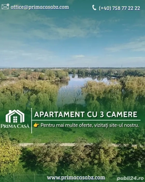 Apartament cu 3 camere   Parcul Tineretului   Conf. 1 decomandat   Pret: 86.000  neg  