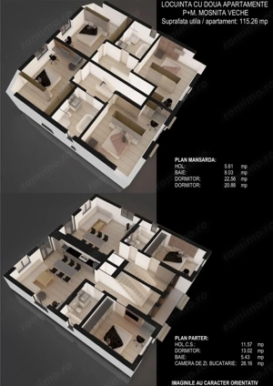 COMISION 0%, Duplex 4 Camere, 116 mp, P+1+Pod, Moșnița Noua, LIDL - imagine 9