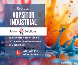 Vopsitor industrial (calificat) - cu desen tehnic