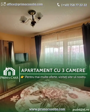 Apartament cu 3 camere   zona Dorobanti 1   decomandat   2 balcoane   renovat mobilat utilat  