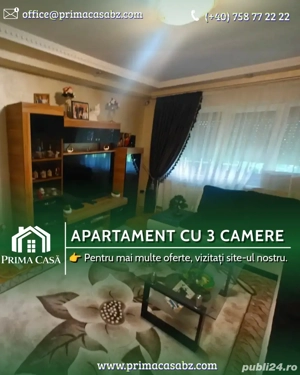 Apartament cu 3 camere   zona Micro 14   parter din 4   renovat recent    