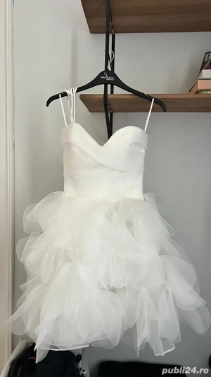 Rochie de mireasa scurta semnata Ana Radu