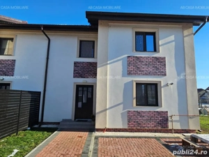 Casă înșiruită, nouă, P+E, 2 băi, 2 locuri de parcare, teren generos, în Giarmata, TM, comision 0%