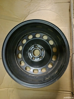 Jante otel 6 1/2J x 16H2 ET50, 1K0 601 027 A, originale VW, Audi, optinal +capace originale Audi 16” - imagine 6