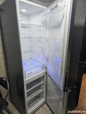 Frigider Combina frigorifica Artic, 362l, H 202 cm, Argintiu, - imagine 4