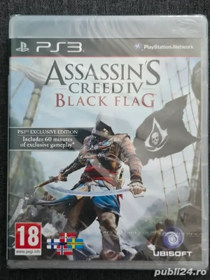 Joc PS3 Assassin s Creed IV Black Flag   Sigilat   New Sealed Game