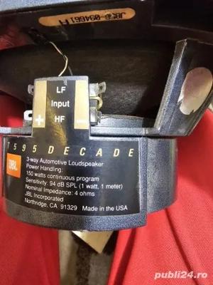 JBL Decade 595 schimb cu boxe de cameră  - imagine 3